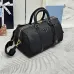Prada Black Nylon Boston Bag With Gold - Tone Accents: A Fusion of Durability and Luxury #A49967