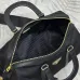 Prada Black Nylon Boston Bag With Gold - Tone Accents: A Fusion of Durability and Luxury #A49967