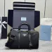 Prada Black Nylon Boston Bag With Gold - Tone Accents: A Fusion of Durability and Luxury #A49967