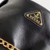 Prada Re-Edition Bucket Bag (4 Colors) – Red/Black/White/Brown Fabric with Gold-Tone Chain &amp; Triangle Logo #A59177