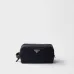Prada Re-Nylon Pouch with Leather Trim 22x12.5x11cm #A63867