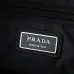 PRADA Men's Dark Gray Re-Nylon Crossbody Messenger Bag with Detachable Pouch – Iconic Triangle Logo Adjustable Strap #A58757