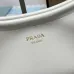 Prada 1BC261 2025 Autumn/Winter Retro Shoulder Bag - Black &amp; White Top Version with Chain Detail #A59499