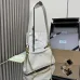 Prada 1BC261 2025 Autumn/Winter Retro Shoulder Bag - Black &amp; White Top Version with Chain Detail #A59499