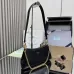 Prada 1BC261 2025 Autumn/Winter Retro Shoulder Bag - Black &amp; White Top Version with Chain Detail #A59499