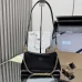 Prada 1BC261 2025 Autumn/Winter Retro Shoulder Bag - Black &amp; White Top Version with Chain Detail #A59499
