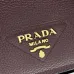 Prada 1BD314 Versatile Leather Crossbody Bag - Burgundy Top Version with Adjustable Logo Straps #A59497