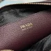 Prada BH082 Versatile Leather Tote Bag - Burgundy Top Version with Adjustable Logo Straps #A59495