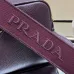 Prada BH082 Versatile Leather Tote Bag - Burgundy Top Version with Adjustable Logo Straps #A59495