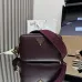 Prada BH082 Versatile Leather Tote Bag - Burgundy Top Version with Adjustable Logo Straps #A59495