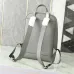 Prada Saffiano Leather Backpacks In Black And Grey With Signature Triangle Logo #A50840