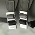 Prada Saffiano Leather Backpacks In Black And Grey With Signature Triangle Logo #A50840