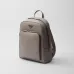 Prada Saffiano Leather Backpacks In Black And Grey With Signature Triangle Logo #A50840