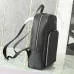 Prada Saffiano Leather Backpacks In Black And Grey With Signature Triangle Logo #A50840