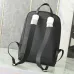 Prada Saffiano Leather Backpacks In Black And Grey With Signature Triangle Logo #A50840
