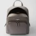 Prada Saffiano Leather Backpacks In Black And Grey With Signature Triangle Logo #A50840