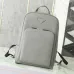 Prada Saffiano Leather Backpacks In Black And Grey With Signature Triangle Logo #A50840