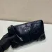 Elegant Black Prada Leather Clutch With Iconic Logo For Timeless Fashion Looks #A49962