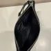 Elegant Black Prada Leather Clutch With Iconic Logo For Timeless Fashion Looks #A49962