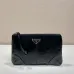 Elegant Black Prada Leather Clutch With Iconic Logo For Timeless Fashion Looks #A49962