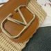 Valentino Garavani VLogo Signature Wicker - Leather Crossbody Bags in Assorted Colors size:21×10×6cm #A53898