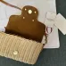Valentino Garavani VLogo Signature Wicker - Leather Crossbody Bags in Assorted Colors size:21×10×6cm #A53898