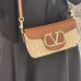Valentino Garavani VLogo Signature Wicker - Leather Crossbody Bags in Assorted Colors size:21×10×6cm #A53898