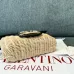 Valentino Garavani VLogo Signature Wicker - Leather Crossbody Bags in Assorted Colors size:21×10×6cm #A53898