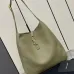 Stylish Saint Laurent Hobo Bag in Olive Green Leather with Iconic Gold Hardware#A50105