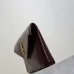 SAINT LAURENT Cassandra Envelope Clutch – Burgundy Smooth Leather with Gold YSL Logo (Detachable Chain Strap) #A58784