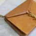 SAINT LAURENT Cassandra Envelope Crossbody Bag Set – Tan Leather-Suede &amp; Black Velvet with Gold YSL Logo (Detachable Chain Strap) #A58773