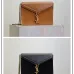 SAINT LAURENT Cassandra Envelope Crossbody Bag Set – Tan Leather-Suede &amp; Black Velvet with Gold YSL Logo (Detachable Chain Strap) #A58773