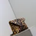 SAINT LAURENT Cassandra Envelope Crossbody Clutch – Leopard-Print Haircalf with Gold YSL Logo (Detachable Chain Strap) #A58783