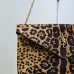 SAINT LAURENT Cassandra Envelope Shoulder Bag – Leopard-Print Calf Hair with Gold YSL Logo #A58764