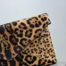 SAINT LAURENT Cassandra Envelope Shoulder Bag – Leopard-Print Calf Hair with Gold YSL Logo #A58764