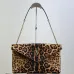 SAINT LAURENT Cassandra Envelope Shoulder Bag – Leopard-Print Calf Hair with Gold YSL Logo #A58764