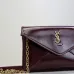 SAINT LAURENT Cassandre Envelope Chain Pouch – Hot Wine Lambskin Leather with Gold YSL Logo #A58760