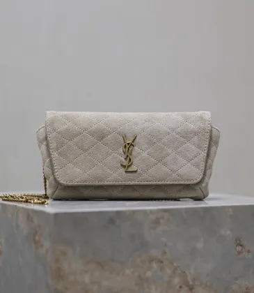 SAINT LAURENT Kaia Small Saddle Bag Set – Brown Croc-Embossed & Black Smooth Leather with Gold YSL Logo #A58766 SAINT LAURENT Kaia Small Saddle Bag Set – Brown Croc-Embossed & Black Smooth Leather with Gold YSL Logo #A58766