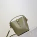 SAINT LAURENT Le 5 à 7 Small Bucket Bag – Olive Green Smooth Leather with Gold YSL Logo (Adjustable Crossbody Strap) #A58781