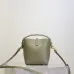 SAINT LAURENT Le 5 à 7 Small Bucket Bag – Olive Green Smooth Leather with Gold YSL Logo (Adjustable Crossbody Strap) #A58781