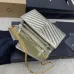 Glamorous Saint Laurent Metallic Gold Chain Wallet with Iconic YSL Logo Detailing #A50104