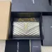 Glamorous Saint Laurent Metallic Gold Chain Wallet with Iconic YSL Logo Detailing #A50104