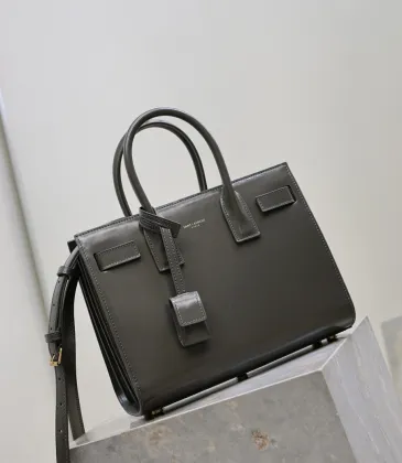 SAINT LAURENT Sac de Jour Small Tote Bag – Dark Gray Smooth Leather with Gold-Tone Hardware (Top Handles & Crossbody Strap) #A58769 SAINT LAURENT Sac de Jour Small Tote Bag – Dark Gray Smooth Leather with Gold-Tone Hardware (Top Handles & Crossbody Strap) #A58769