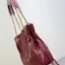 Saint Laurent 833948 Jamie 4.3 Large POCHON Bucket Bag - Burgundy Lambskin with Chain Strap #A59504