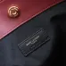 Saint Laurent 833948 Jamie 4.3 Large POCHON Bucket Bag - Burgundy Lambskin with Chain Strap #A59504