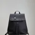 Saint Laurent Black Leather City Backpack with Metal Plaque Detail #A54607