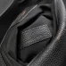 Saint Laurent Black Leather City Backpack with Metal Plaque Detail #A54607