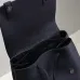 Saint Laurent Black Leather City Backpack with Metal Plaque Detail #A54607