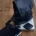Saint Laurent Black Leather City Backpack with Metal Plaque Detail #A54607