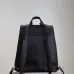 Saint Laurent Black Leather City Backpack with Metal Plaque Detail #A54607